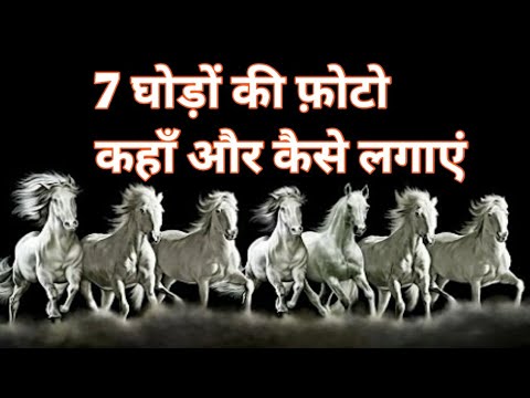 Direction And Benefits of 7 Horse Painting According to Vastu Shastra